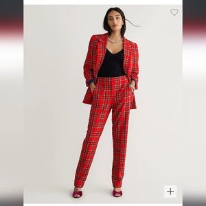 J. Crew Kate pant straight leg plaid good tidings size 6 NWT tartan holiday